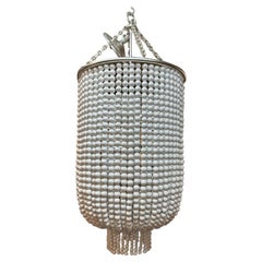Visual Comfort Jacqueline Draped Chandelier by Aerin in White and Silver