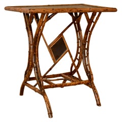 19th Century French Bamboo Side Table