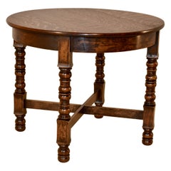 Edwardian Oak Side Table, circa 1900