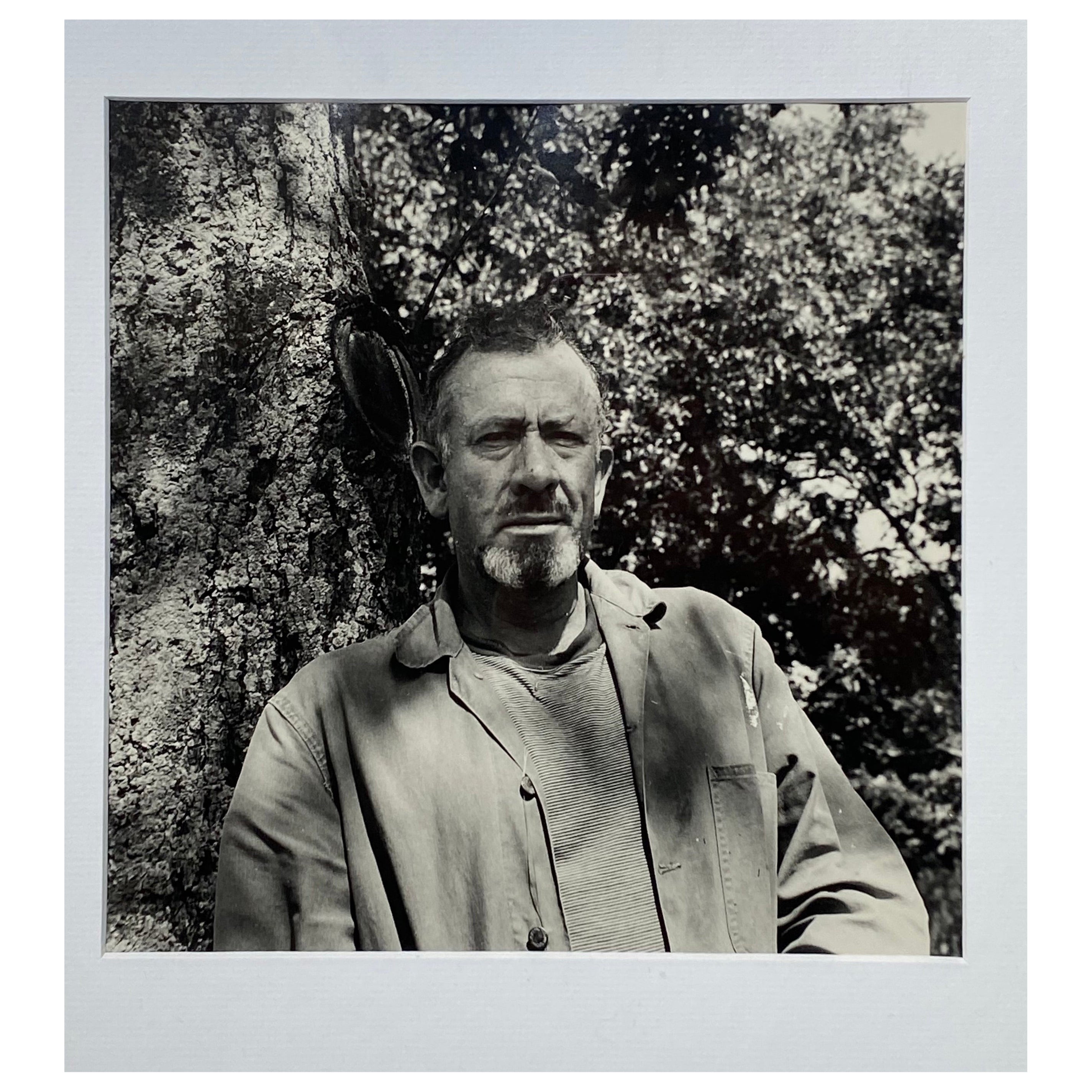 Photographie de John Steinbeck. Photo de Roy Schatt pour Elia Kazan