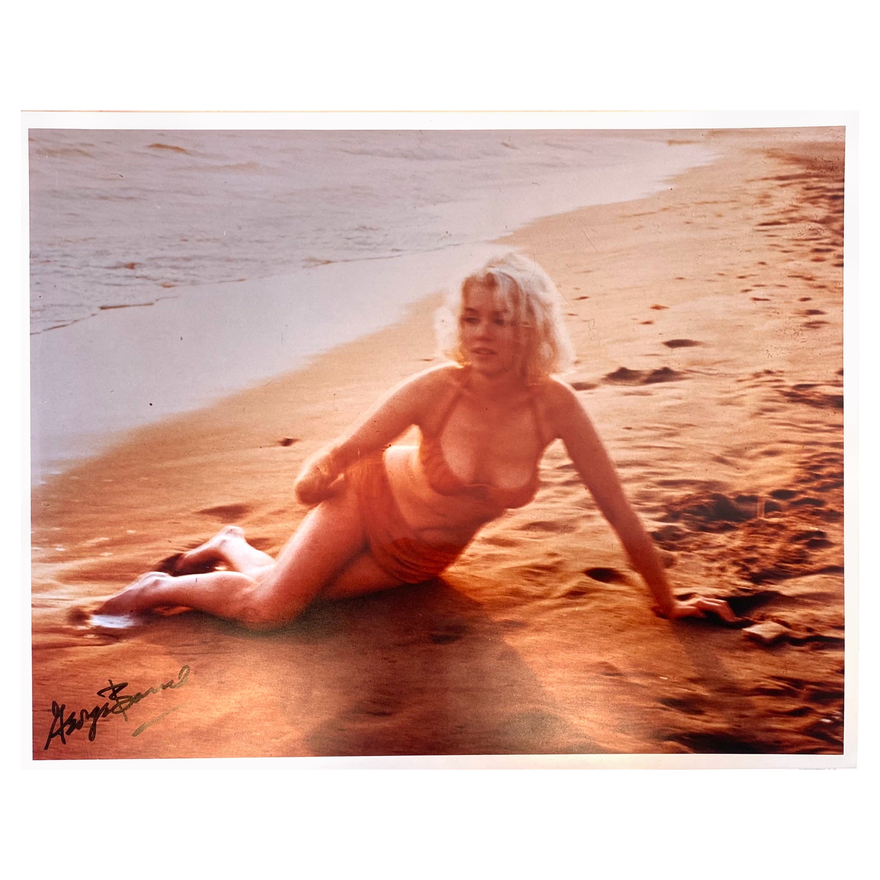 Photograph Santa Monica Beach Marilyn Monroe by G. Barris