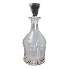 19. Jahrhundert  Kristall-Apothekerflasche mit Stopper 