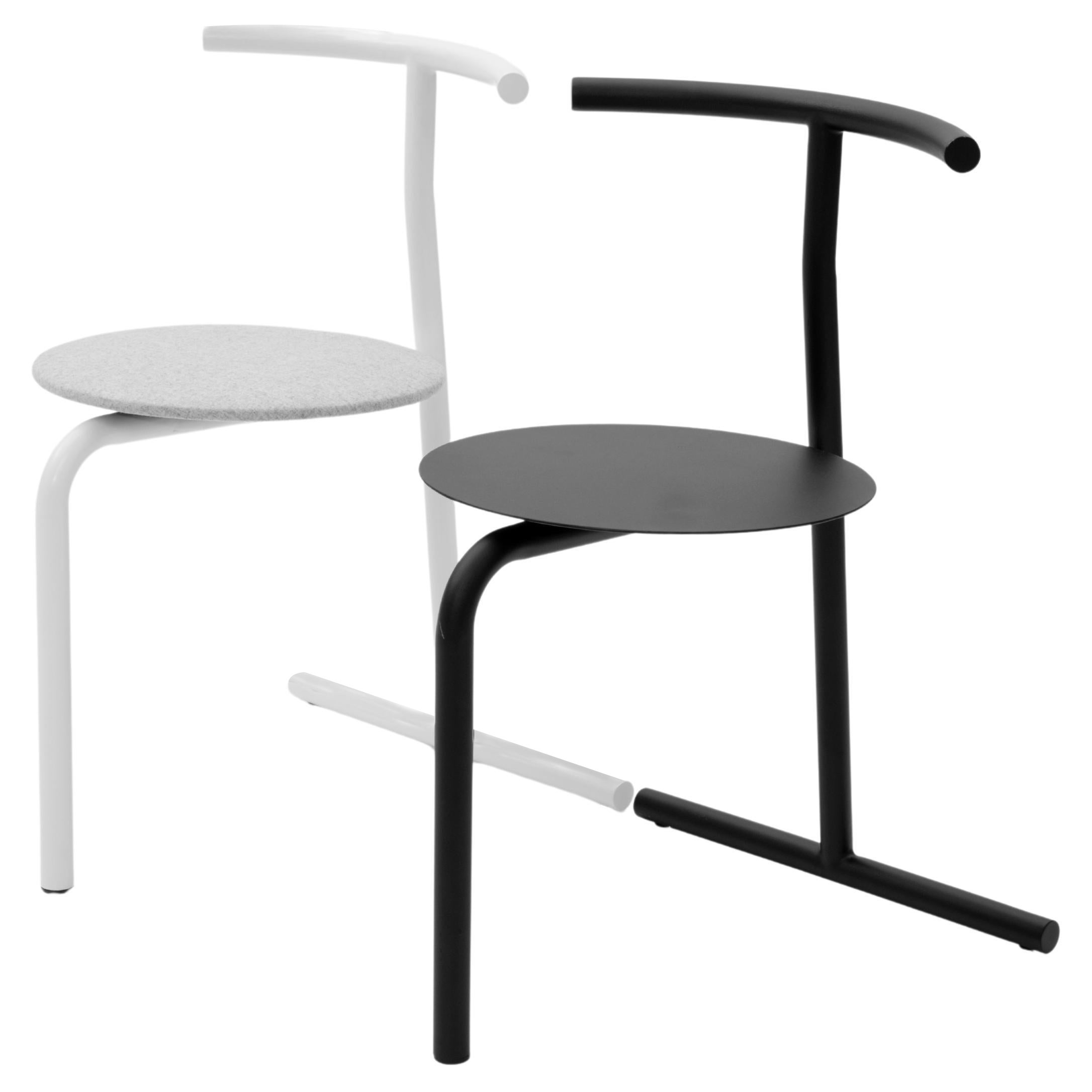 Set of 2 Eater Steel Seats by Oito For Sale