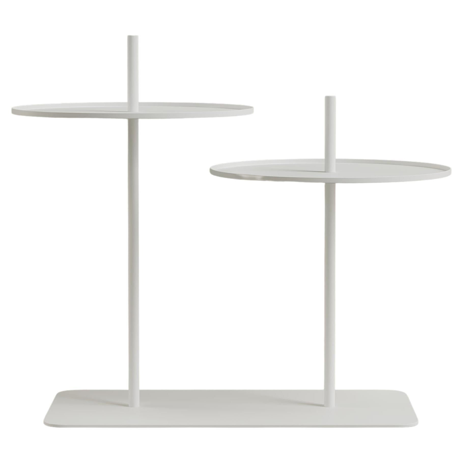 Spin 02 White Coffee Table by Oito For Sale