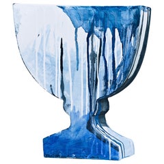 Origine Blue Ceramic VII by Benjamin Poulanges