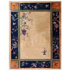 Tapis chinois Art Déco des années 1920 ( 9' x 11'6" - 275 x 350 )