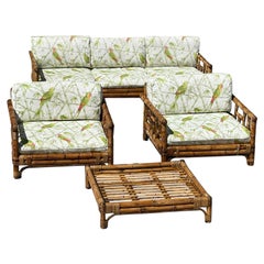 Vivaï Del Sud Garden Set in Bamboo and Rattan, 1970 