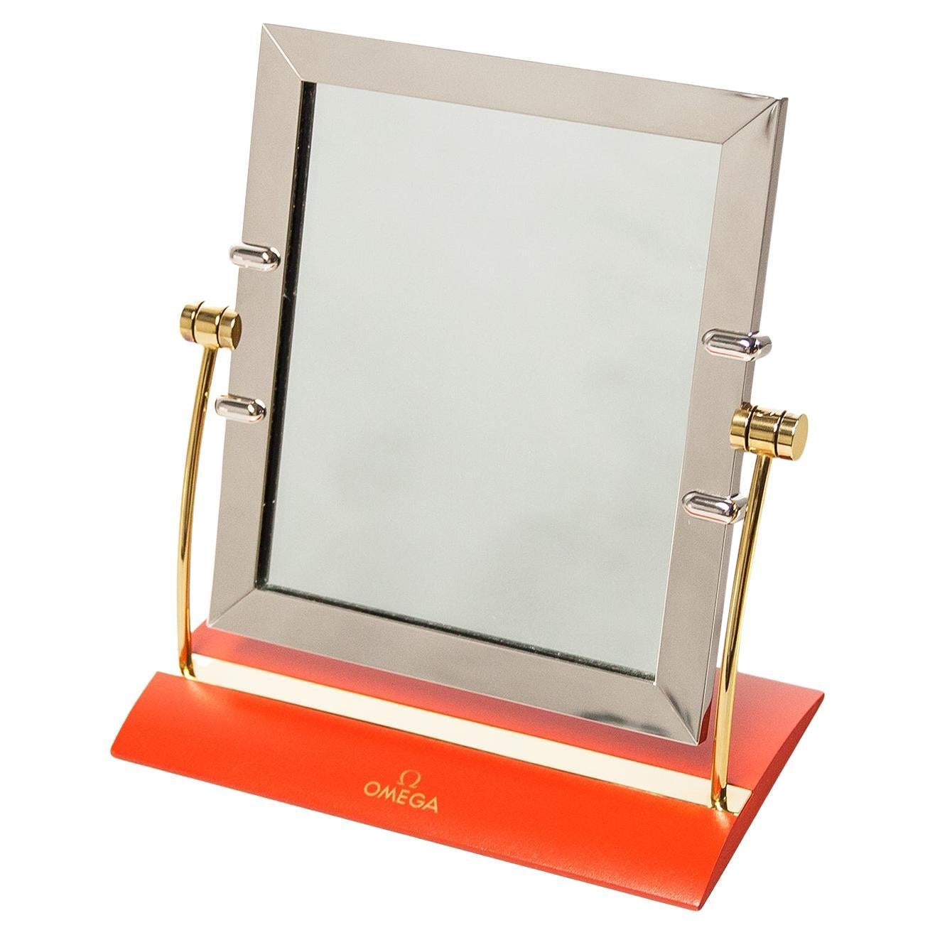 Omega Table Top Store Display Mirror, 1980s For Sale