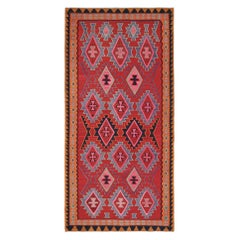 Persischer Kelim in Rot mit polychromen Medaillons, Vintage