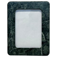 Used Green Marble Picture Frame, 1980s