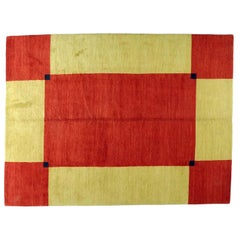 Red and Gold Tibetan Rug