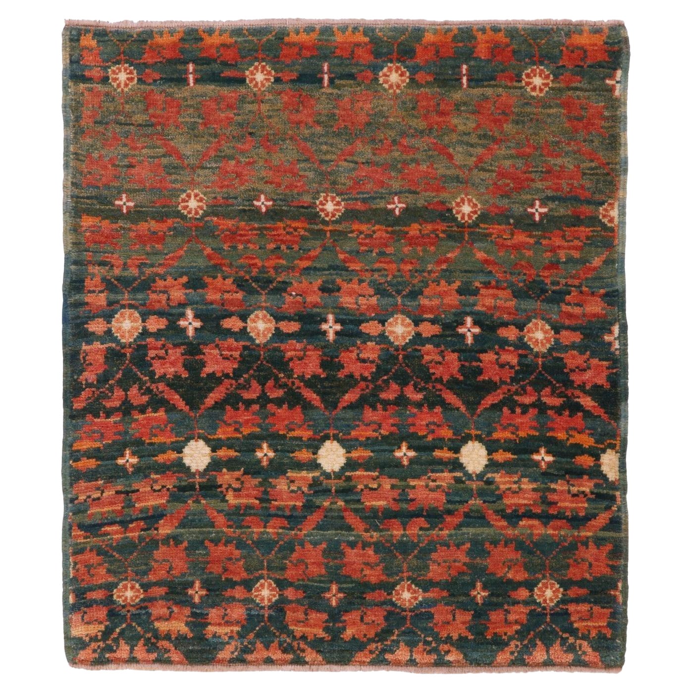 Ararat Rugs Tapis Mamluke Wagireh avec fleurs Design/One Tapis de porte Tapis d'entrée