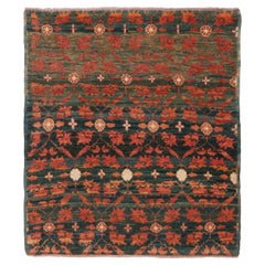 Ararat Rugs Tapis Mamluke Wagireh avec fleurs Design/One Tapis de porte Tapis d'entrée