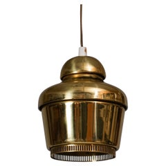 Alvar Aalto Pendant Lamp Model A 330 " Golden Bell" for Valaistustyö, 1950s