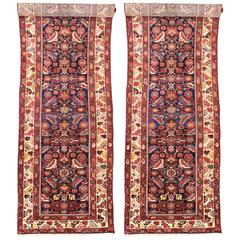 Pair of Antique Persian Malayer Carpet Runners 4