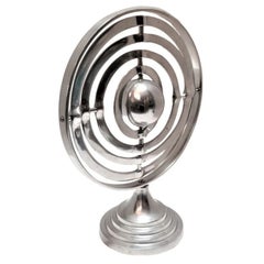 Used Midcentury Astrolabe Globe Aluminum Desktop Mobile