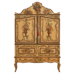 Italian 18th Century Venetian St. Hand Painted Cabinet