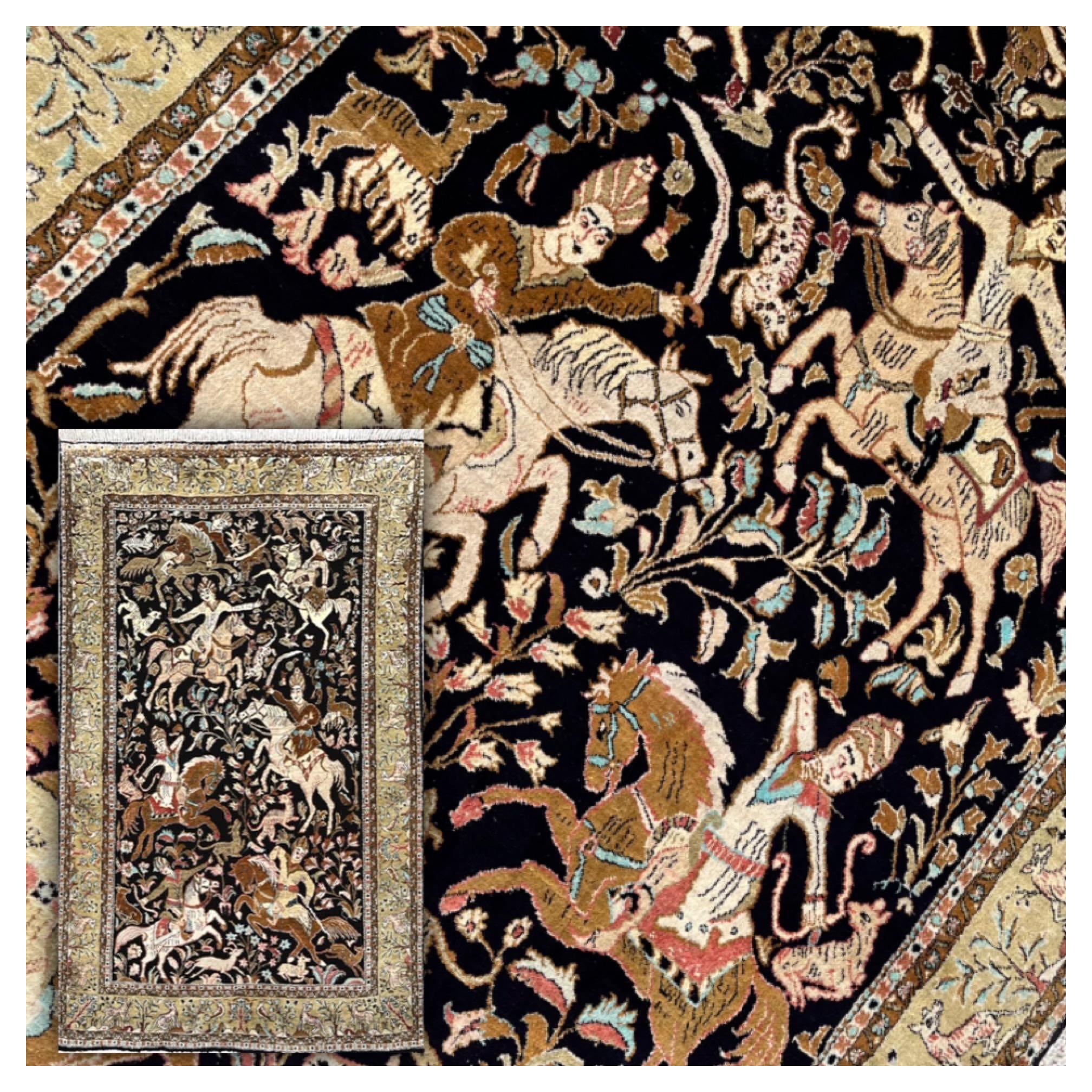 Ghoum Silk Persian Rug