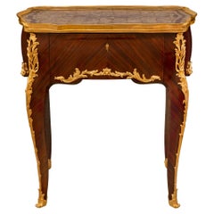 French 18th Century Louis XV Period Kingwood, Ormolu and Amethyst Side Table