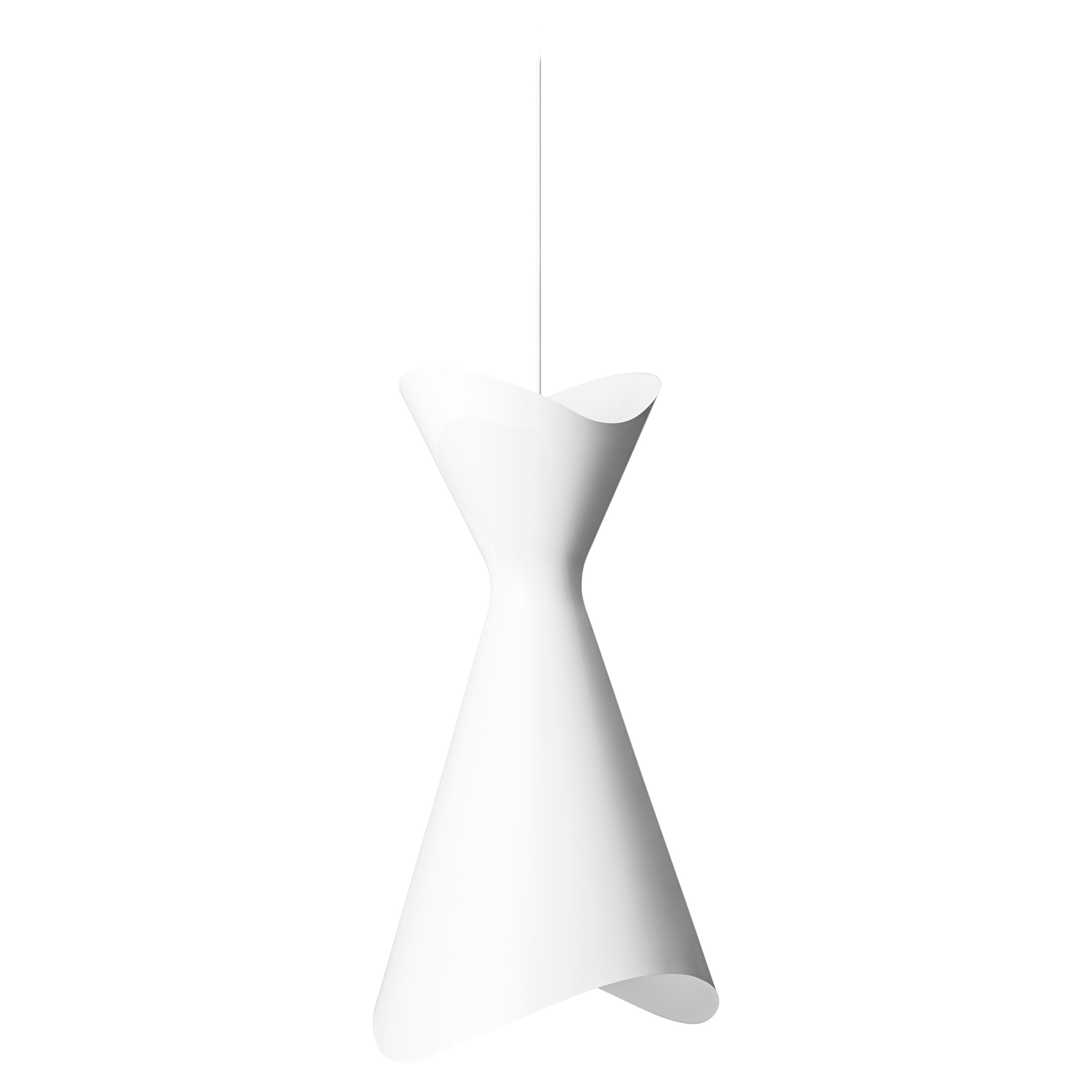 Contemporary Pendant Lamp 'Ninotchka 425' by Lyfa, White For Sale