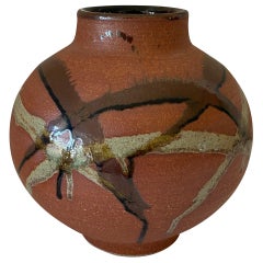 Vintage Japanese Style Pottery Vase