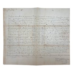 Antique James I Signed Personal Letter to Louis XIII
