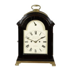George III Ebonized Bracket Clock by Jabez Smith, London