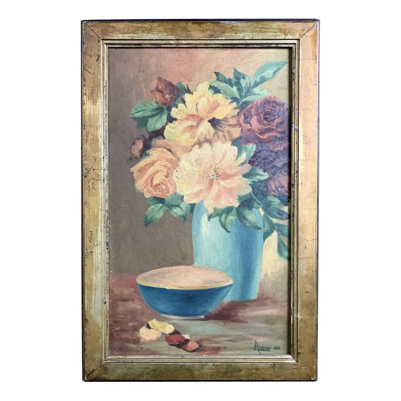 Tuscan Floral Still Life For Sale