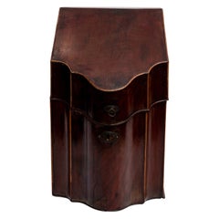 18th Century English Slant-Front Knife Box