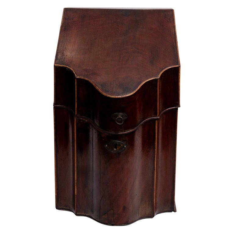 18th Century English SlantFront Knife Box For Sale at 1stDibs