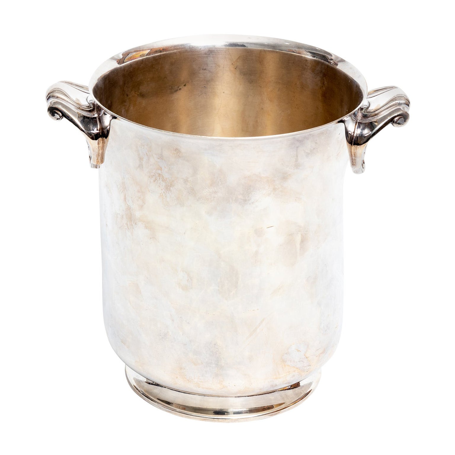 Christofle Vintage French Silver Plate Wine Cooler or Ice bucket Ormesson For Sale