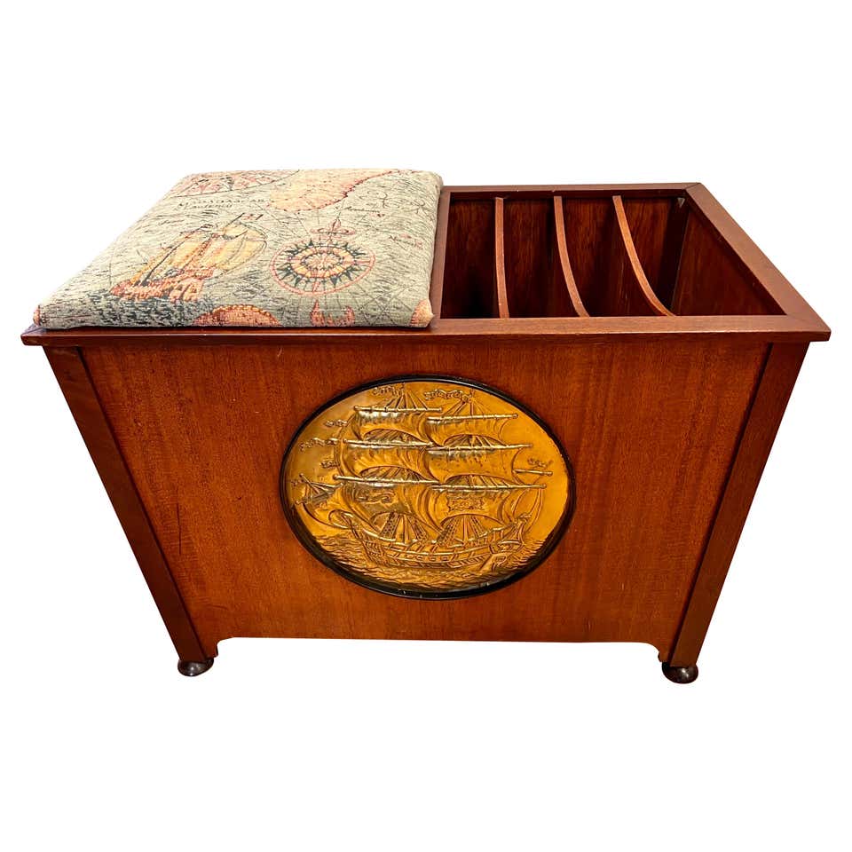 Ex Magazine Rack with a Leather Storage Compartment for Reading ...