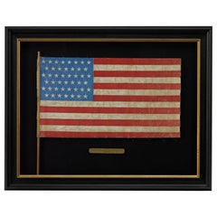 Antique 45-Star American Printed Parade Flag, 1896-1907