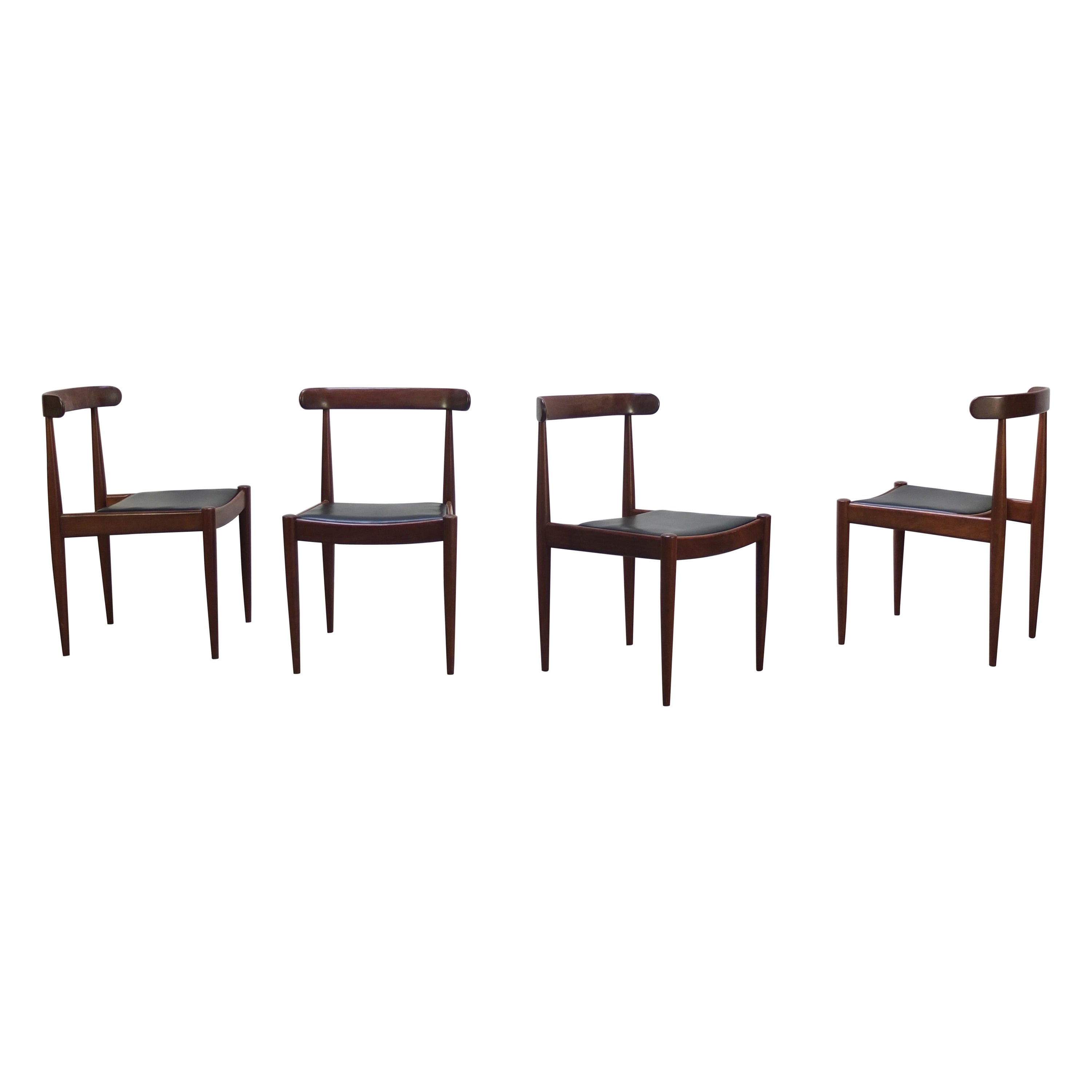 Set of 4 ‘Model 500’ Dining Chairs by Alfred Hendrickx for Belform, 1960s