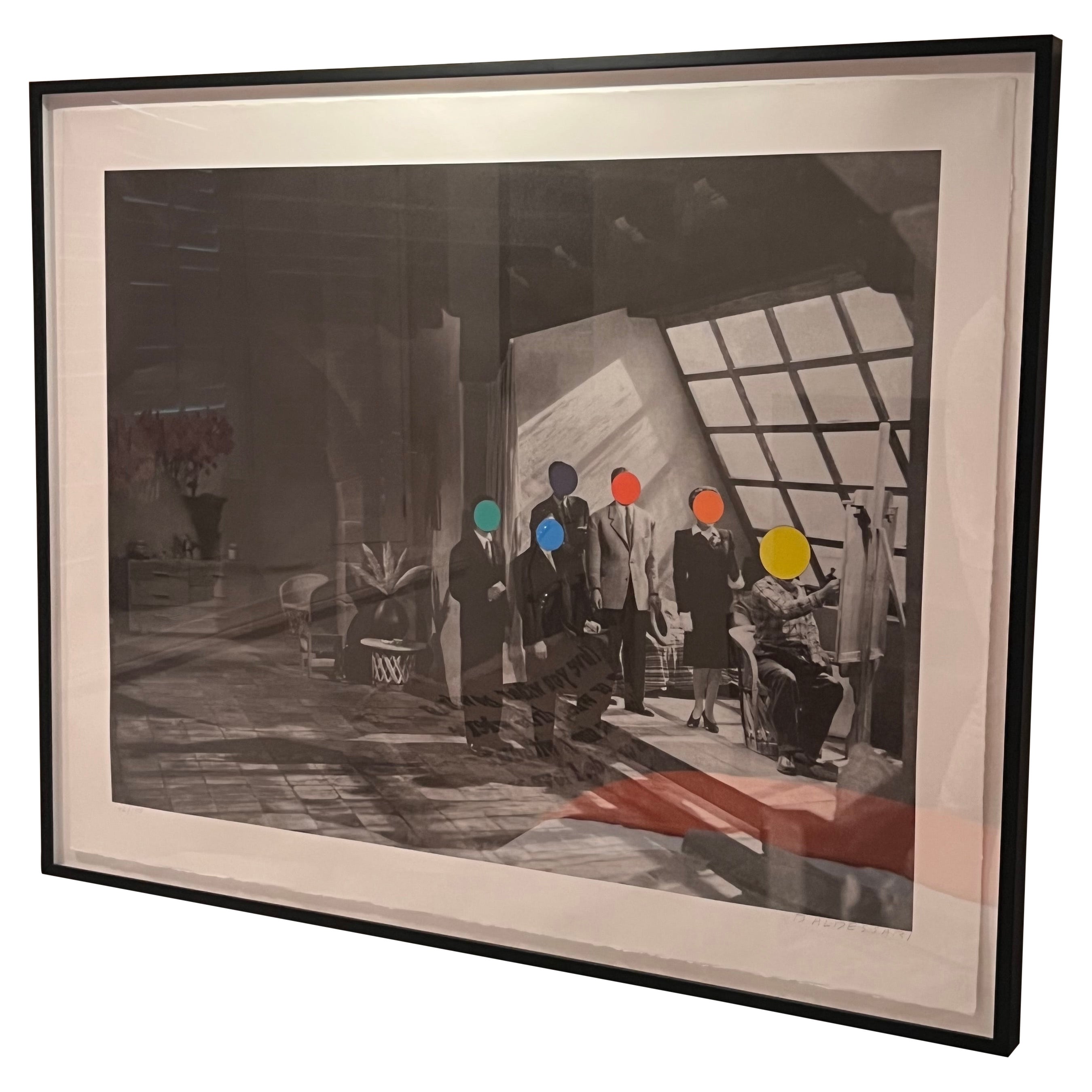 “Studio, 1988” by Baldessari, Framed Original Print, 20th Century  For Sale