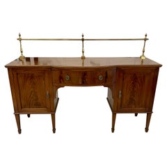 Antique Edwardian Mahogany Inlaid Sideboard by Hamptons and Sons