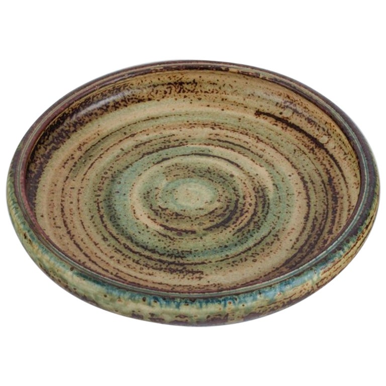 Carl Halier for Royal Copenhagen, Bowl in Stoneware with Sung Glaze For Sale