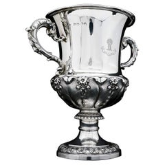 Antique Sterling Silver Georgian Cup / Vase in Campagna Form, Barnard, 1829