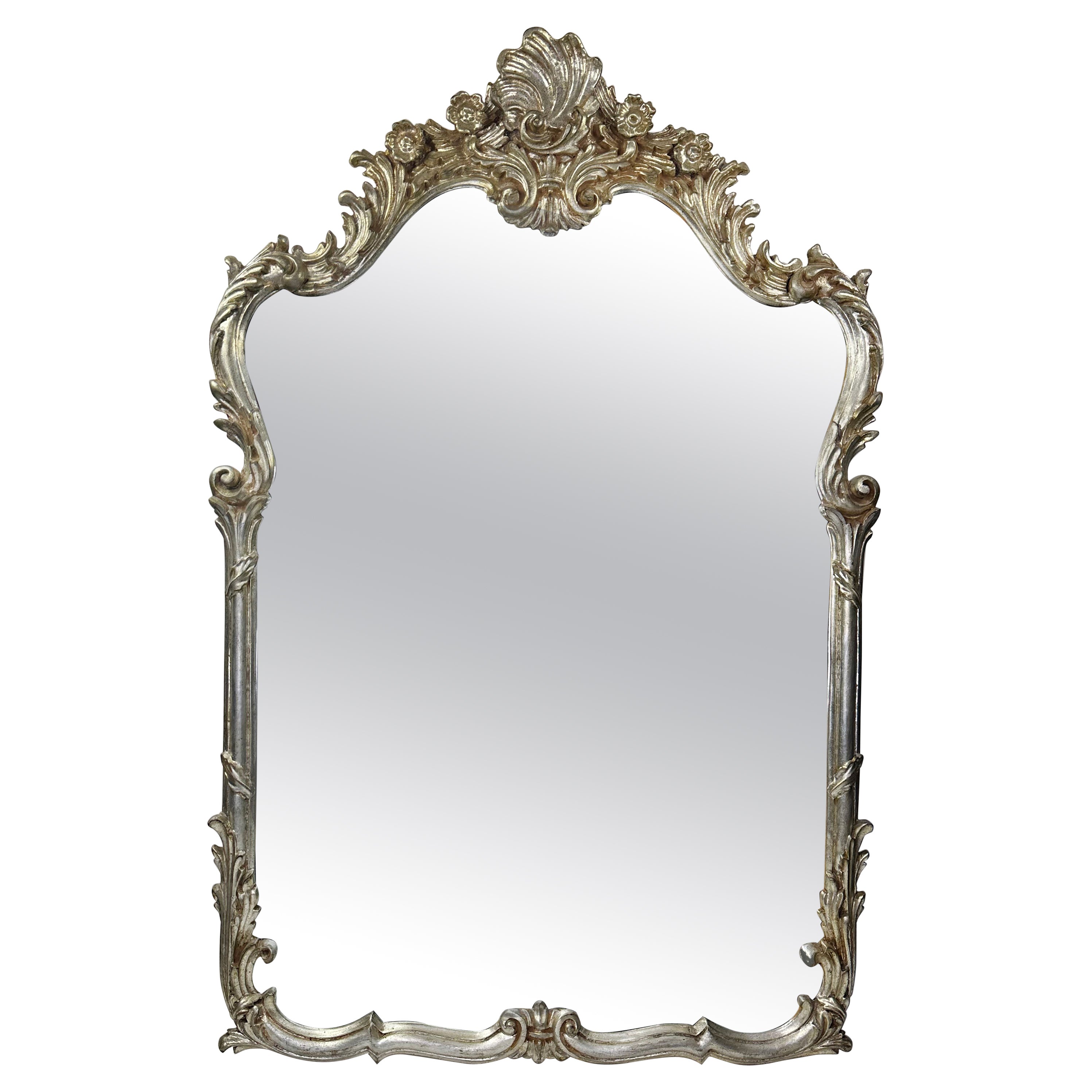 Vintage Italian Baroque Style Mirror For Sale
