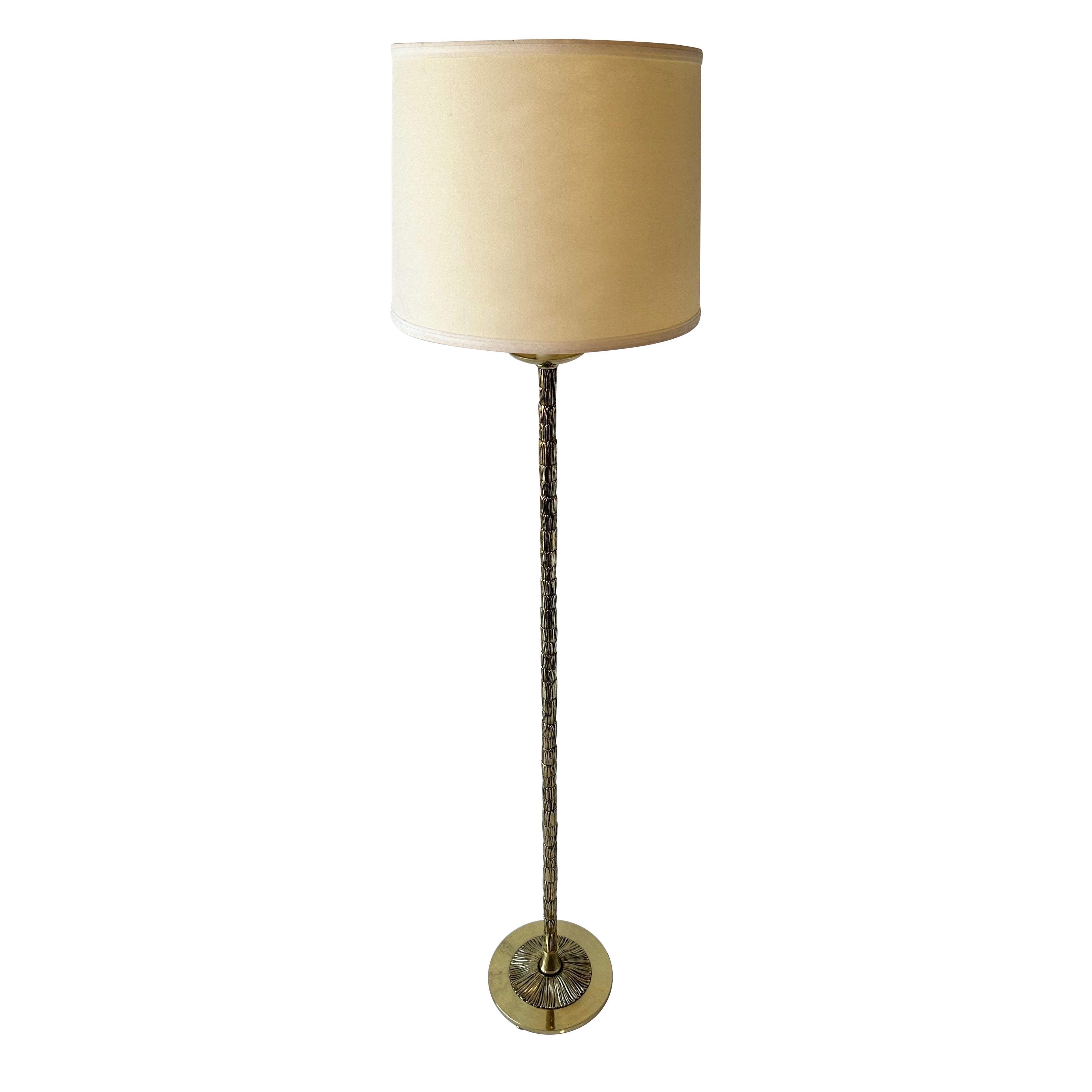 Maison Bagues: Palmen-Stehlampe aus Bronze