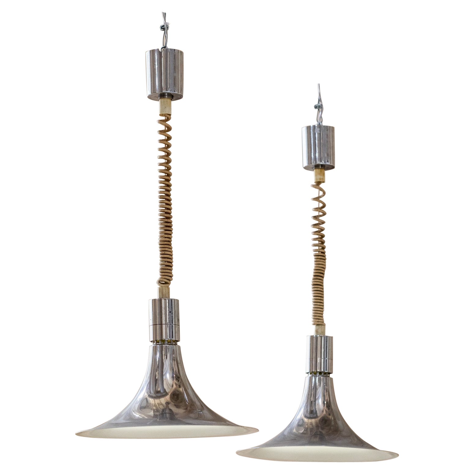 Midcentury Italian Pendants by Franco Albini for Sirrah, 1968