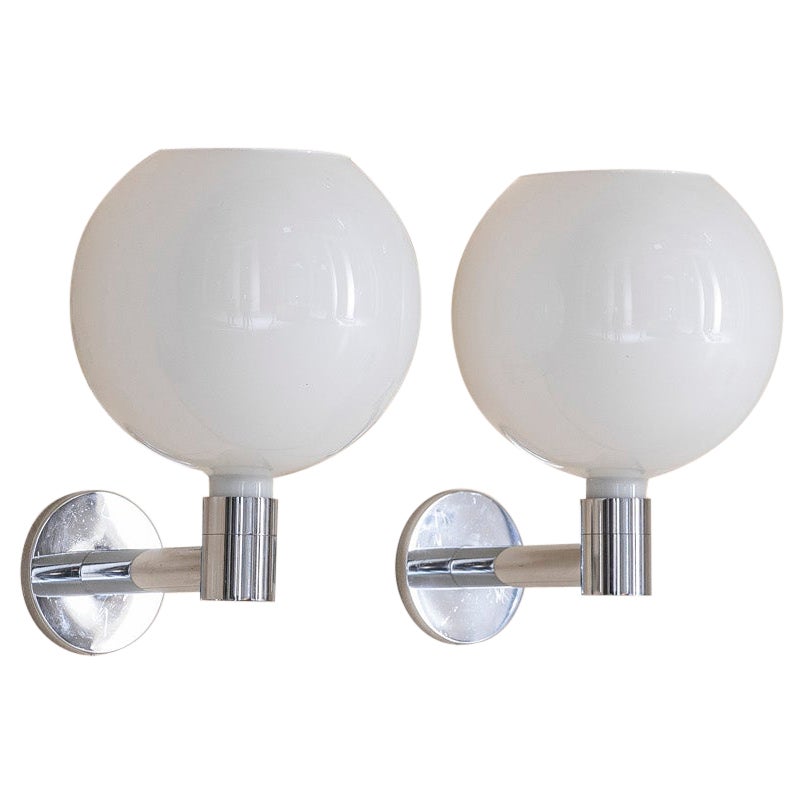 Midcentury Italian Wall Lights Designed by Franco Albini for Sirrah, 1968 For Sale