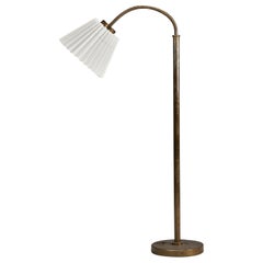 Josef Frank, Floor Lamp, Brass, Paper, Sweden, 1940s