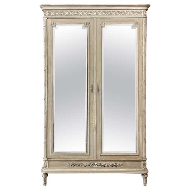 19th Century French Louis XVI Neoclassical Painted Armoire ~ Wardrobe ...