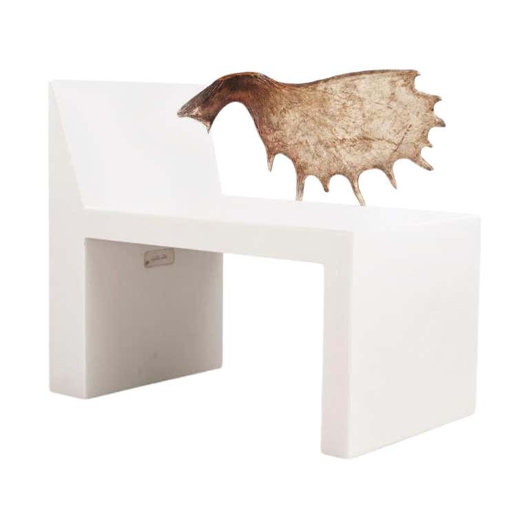 Contemporary Camel Upholstered Bench, Alchemy Bench by Rick Owens For ...