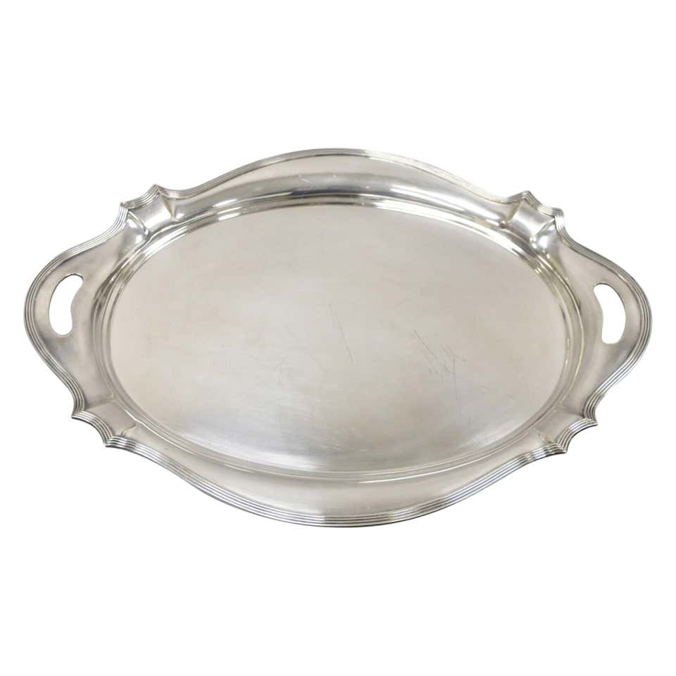 Machine Age Art Deco Louis Rice Skyscraper Silver Plate Tray Small ...