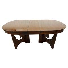 Mid-Century Modern Brasilia Style Walnut Dining Table