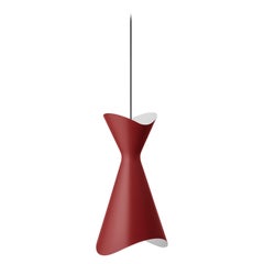 Contemporary Pendant Lamp 'Ninotchka 275' by Lyfa, Red