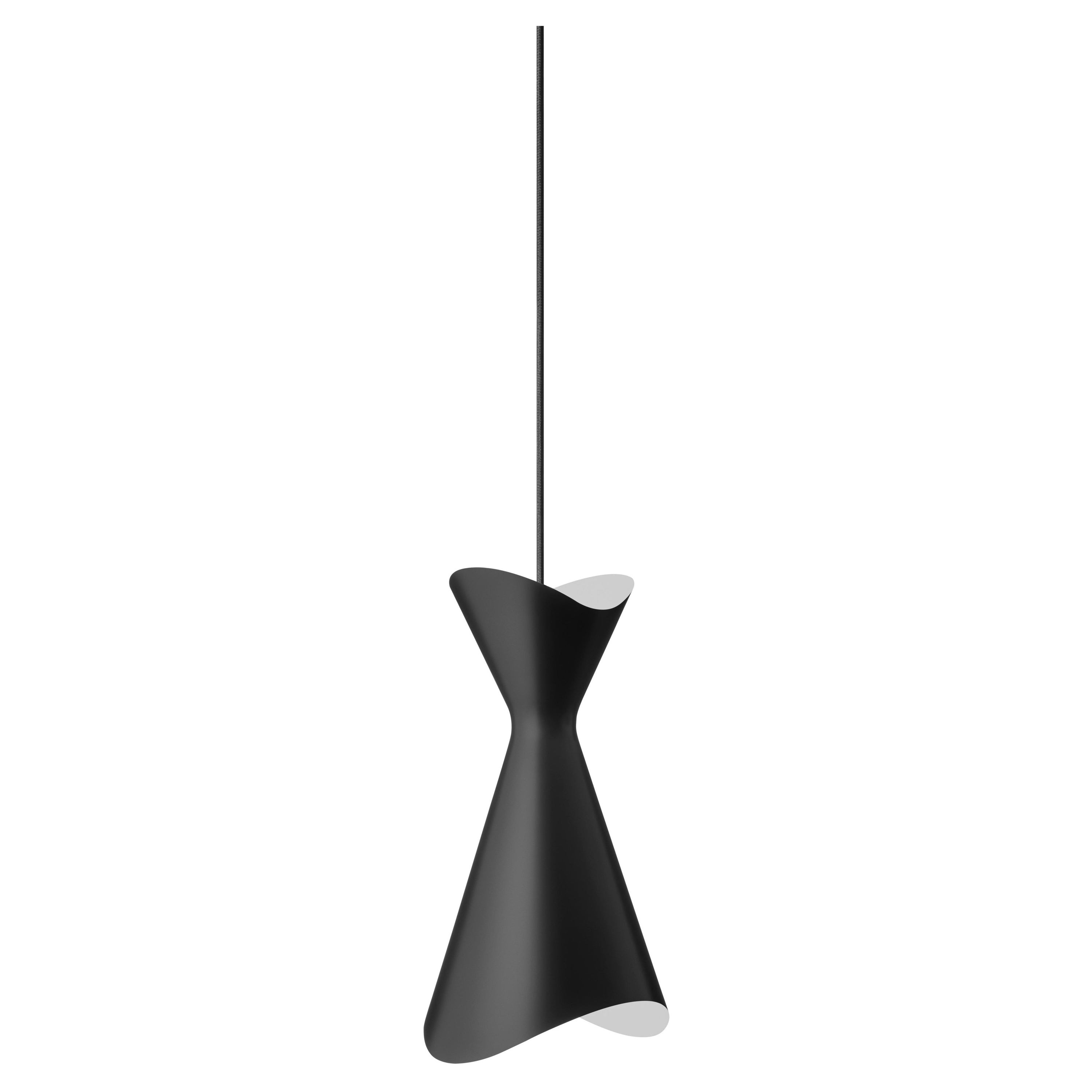 Contemporary Pendant Lamp 'Ninotchka 195' by Lyfa, Black