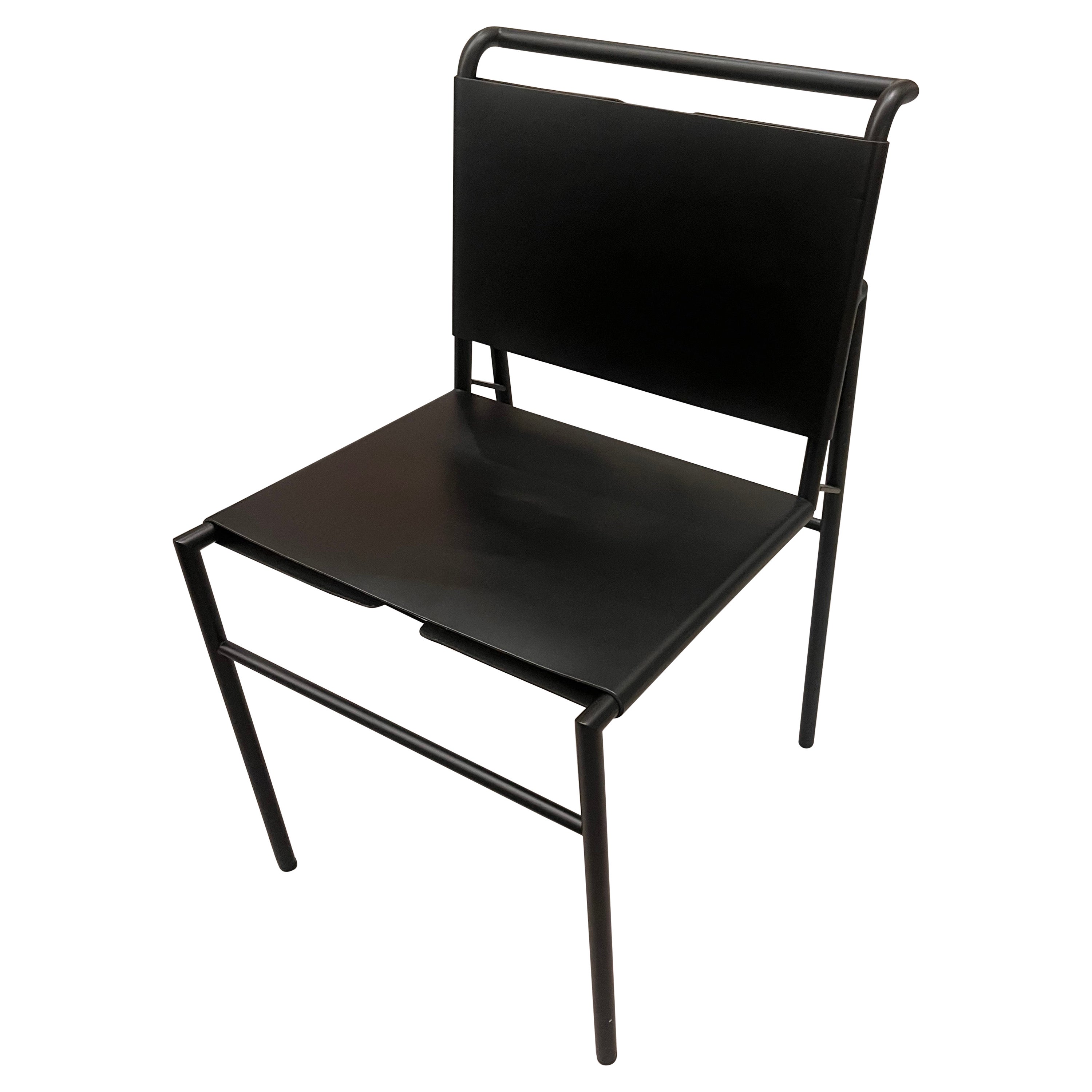 ClassiCon Black Leather Roquebrune Chair by Eileen Gray in Stock For Sale